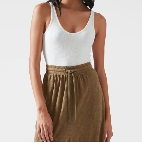 ATM Anthony Thomas Melillo Rib Knit V-neck Bodysuit - Picture 1 of 7
